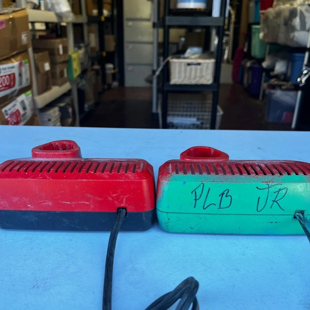 Lot of 2 Milwaukee 48-59-2401 Charger Battery M12 Red